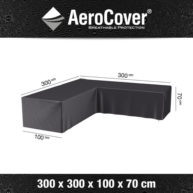 AeroCover hoes loungeset L-vorm 300x300x100xH70 cm