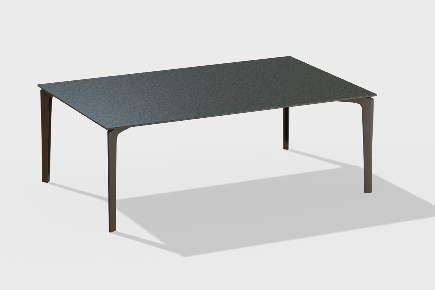 Allsize tafel 220x100cm speckled-antraciet