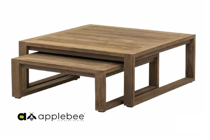 Applebee Antiqua coffee tafel set van 2