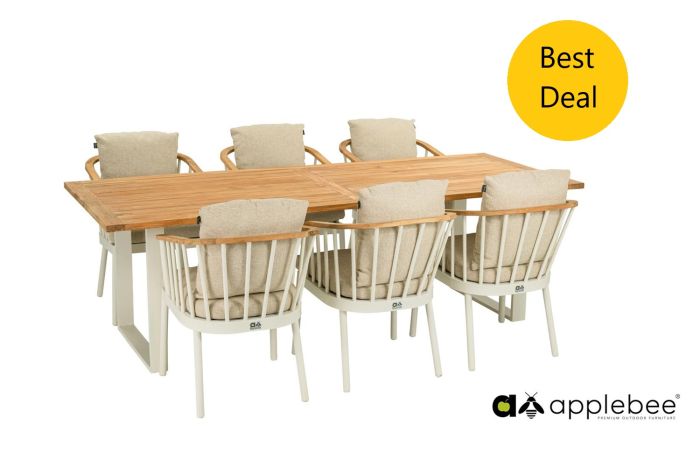 Applebee Condor dining set Oyster