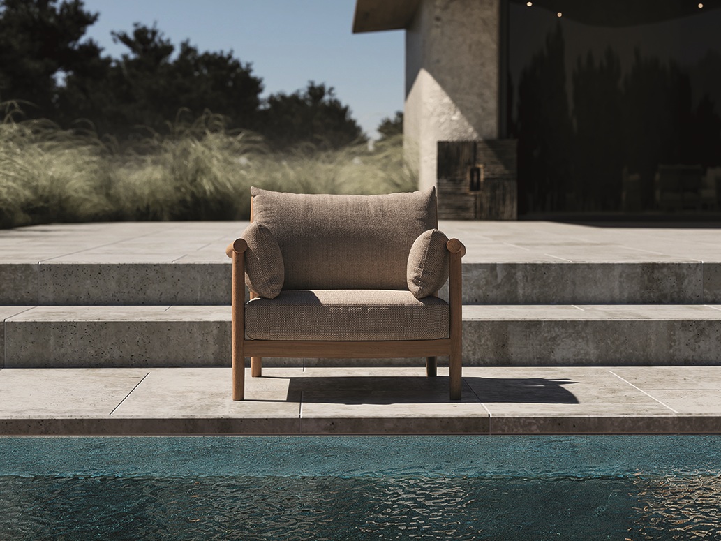 Traditional Teak ISABELLA lounge stoel - Afbeelding 2