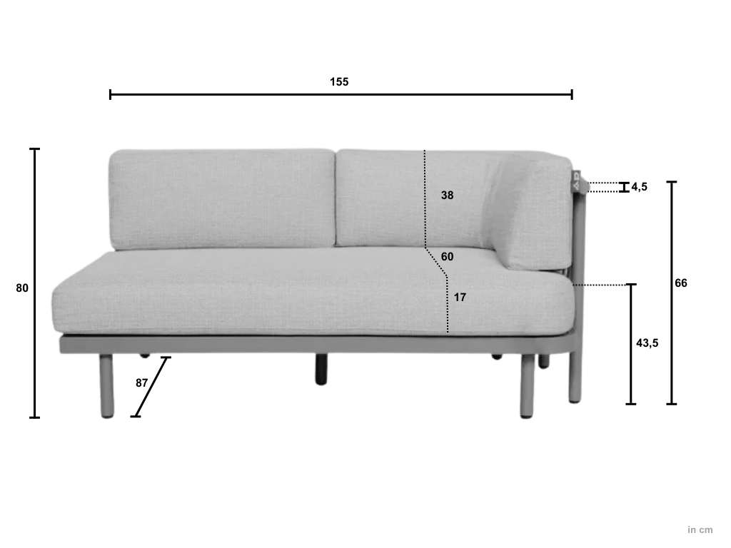 Applebee Maui Love Seat right - Afbeelding 2