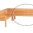 Traditional Teak Maxima bank-215cm arm links