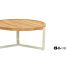 Monaco coffee tafel Oyster Ø75cm-teak