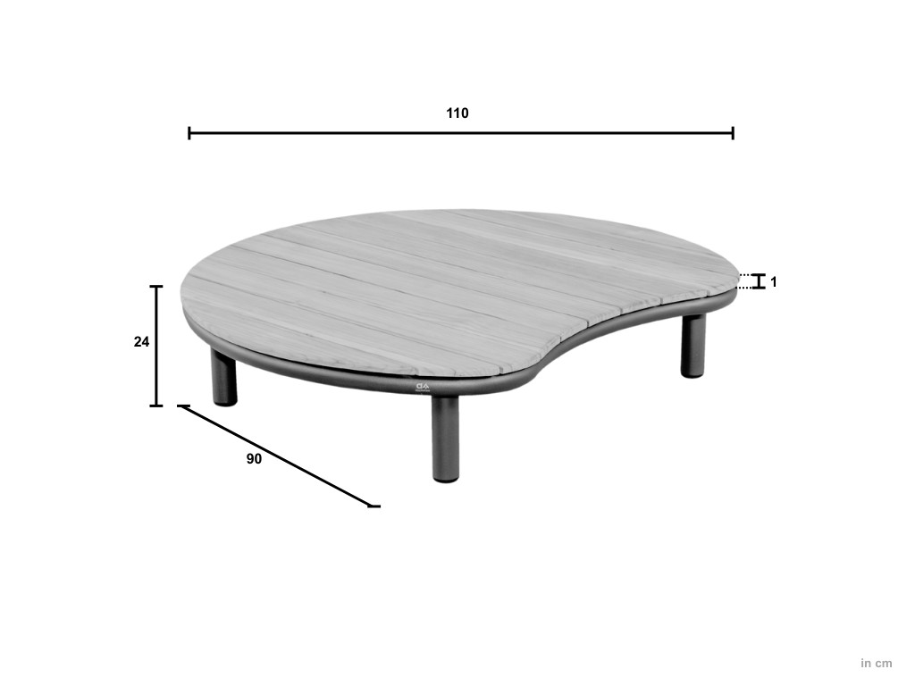 Applebee MOON ISLAND coffee tafel - Afbeelding 2