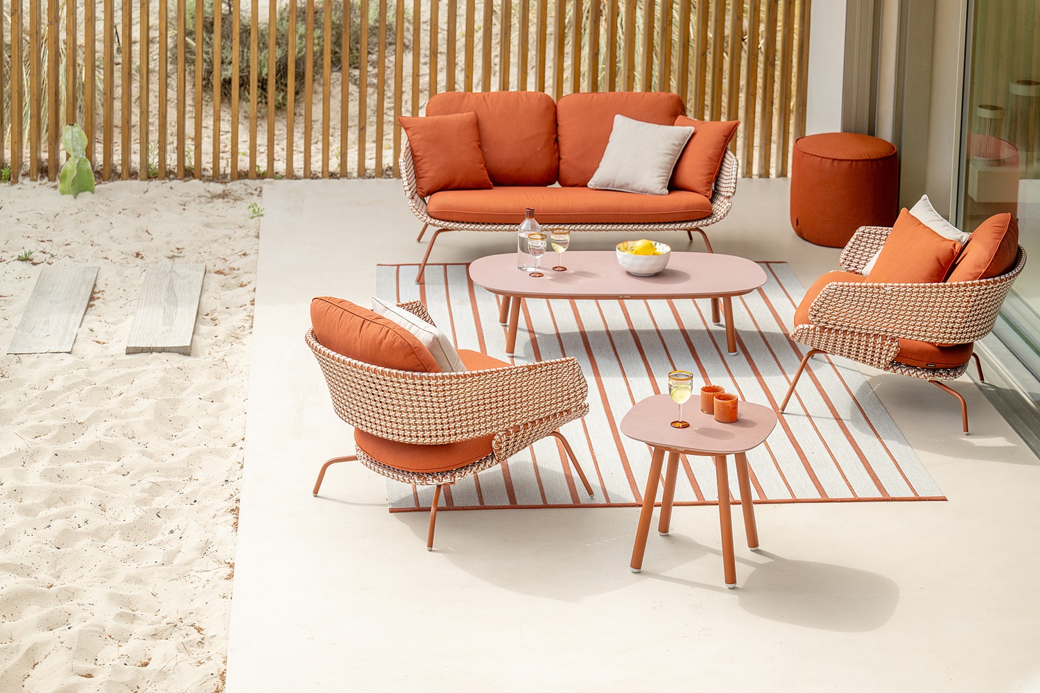 Jati Kebon PHIL Side table Rust 130x65 cm - Afbeelding 5