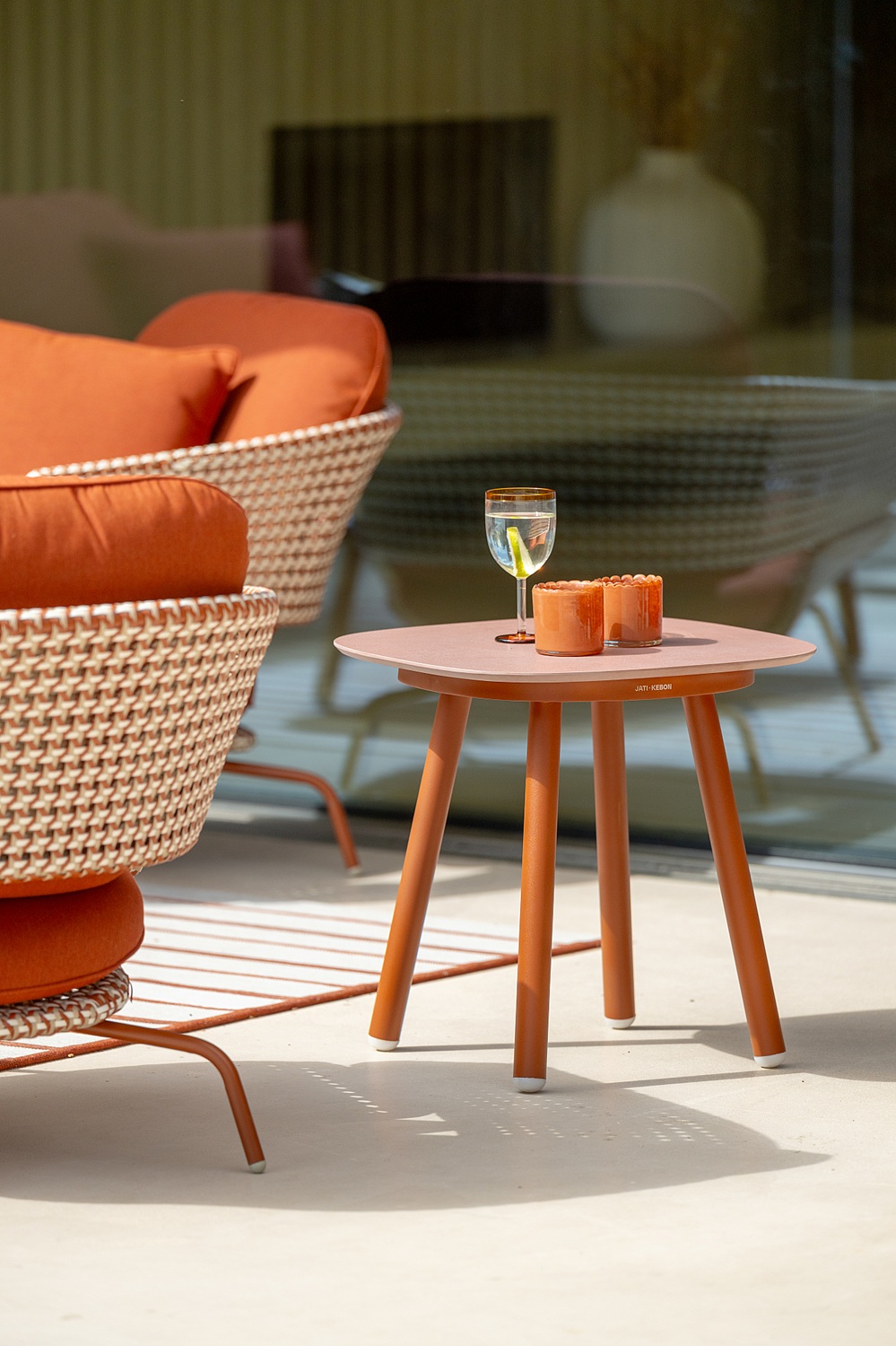 Jati Kebon PHIL Side table Rust 130x65 cm - Afbeelding 2