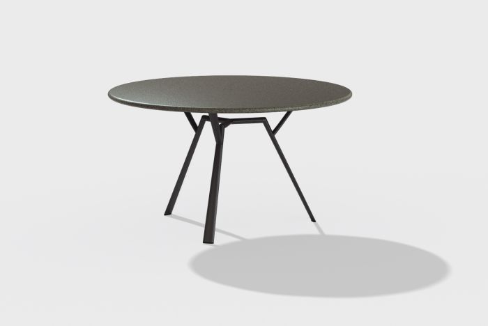 Radice Quadra tafel Ø130cm Speckled-antraciet