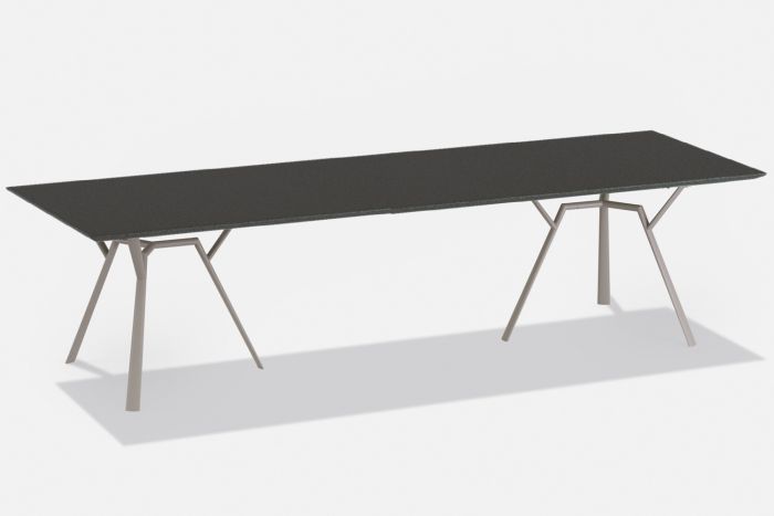 Radice-Quadra tafel 290x90cm speckled-antraciet