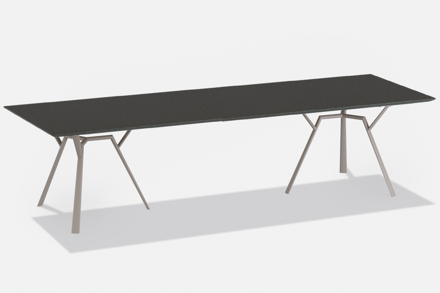 Radice-Quadra tafel 290x90cm speckled-antraciet