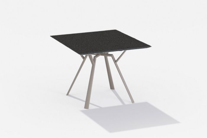 Radice-Quadra tafel 90x90cm speckled-antraciet