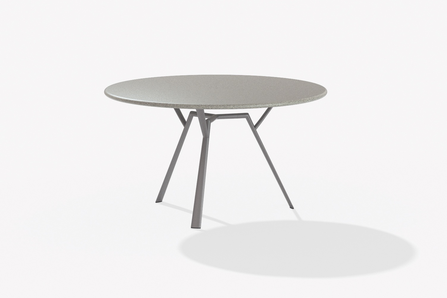 Radice Quadra tafel Ø130cm Speckled-grey