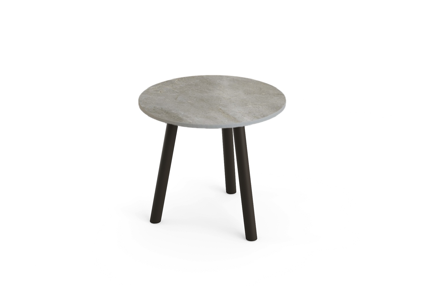 Jati Kebon Ronda sidetable-Ø45cm bronze-palladium-grey