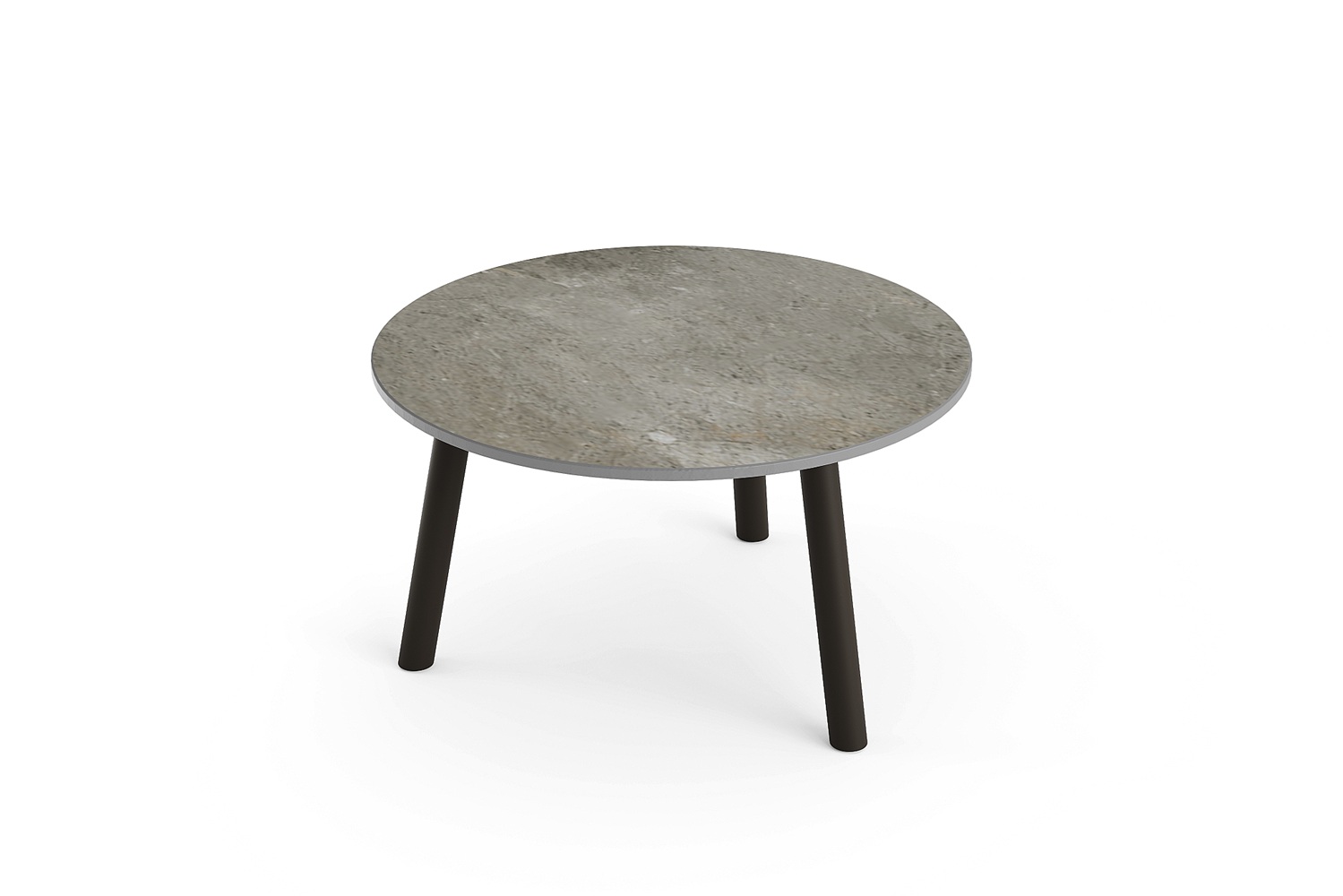 Jati Kebon Ronda sidetable-Ø60cm bronze-palladium-grey