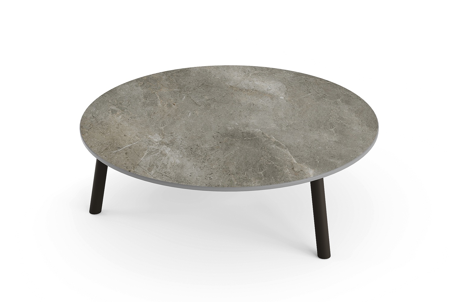 Jati Kebon Ronda sidetable-Ø90cm bronze-palladium-grey