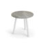 Jati&Kebon Ronda sidetable-Ø45cm white-palladium-grey