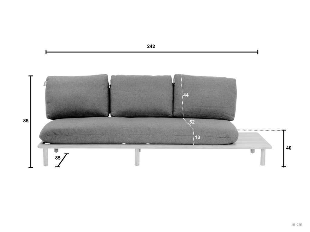Applebee SLING 3-zits Sofa links - Afbeelding 2