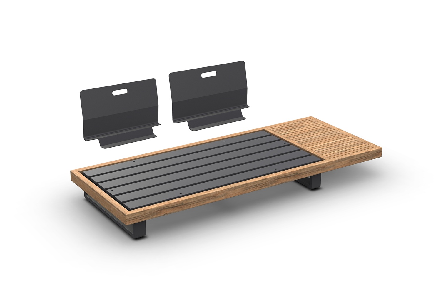 Jati Kebon Truro 2-zitsbank + 2 rugleuningen 