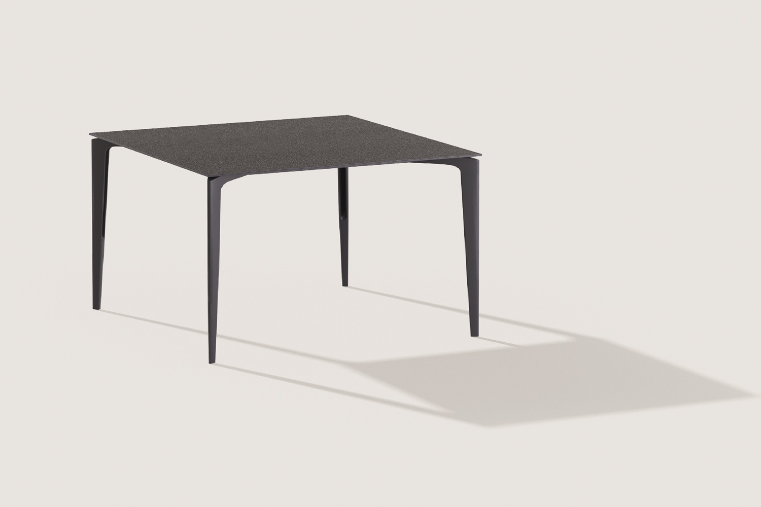Allsize tafel 140x140cm speckled-antraciet