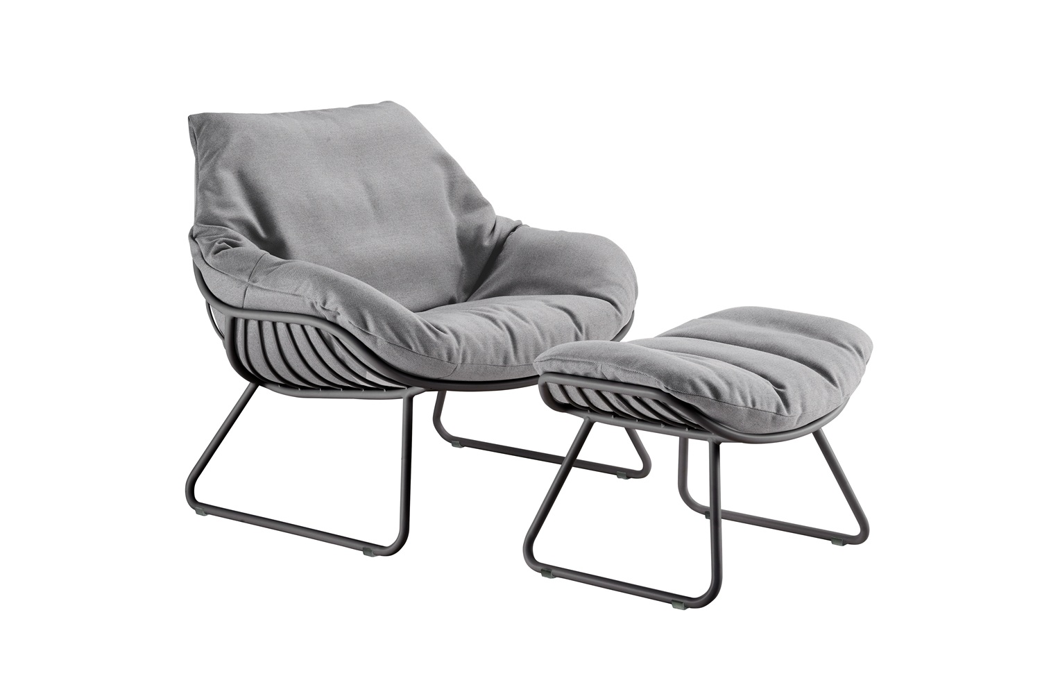 Solpuri CHILL lounge hocker antraciet - Afbeelding 3