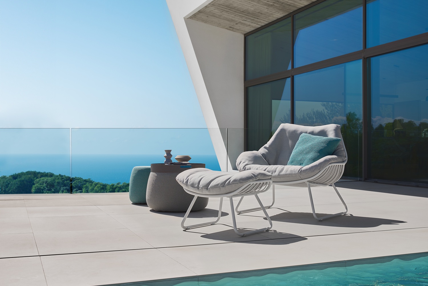 Solpuri CHILL lounge hocker white - Afbeelding 4