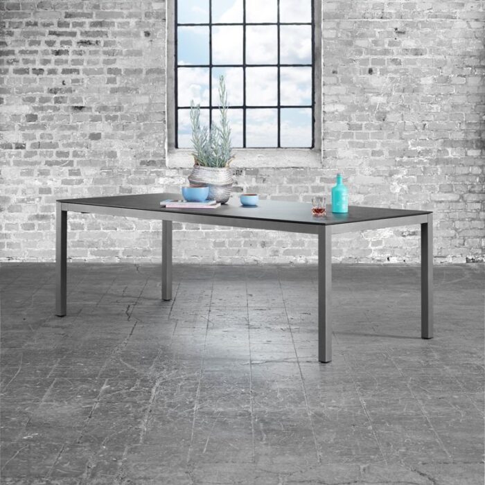Solpuri Classic tafel Aluminium/Keramiek 240x100 cm Antraciet