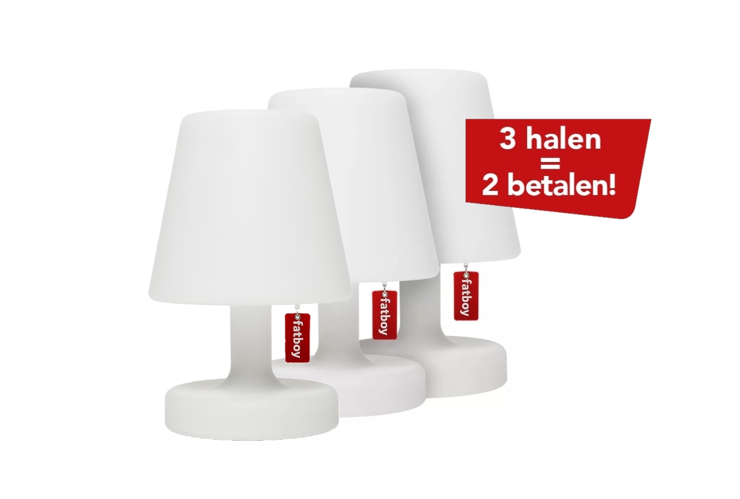 De Edison the Petit lamp van Fatboy 3 HALEN = 2 BETALEN