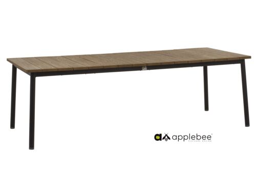 Applebee Milou tafel aluminium-teak 