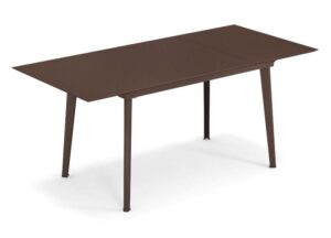 Emu Plus4 uitschuifbare tafel 120/172x80 cm Corten
