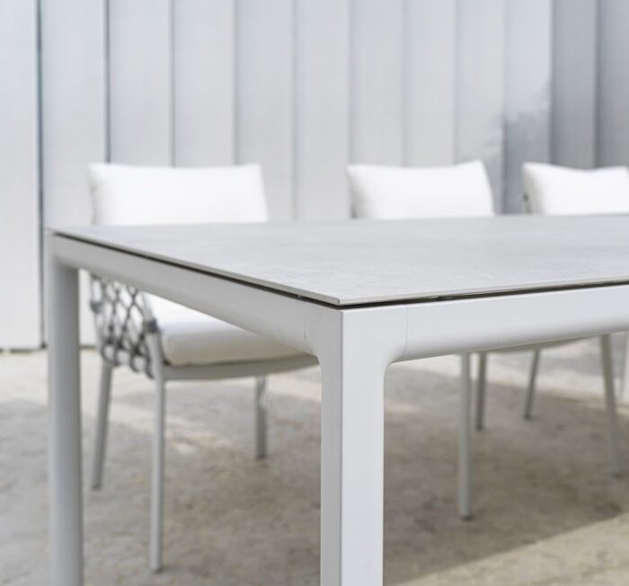 Solpuri Soft tafel Aluminium/Keramiek 100x75 cm White