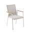 Solpuri Soul stapelstoel White teak-arm