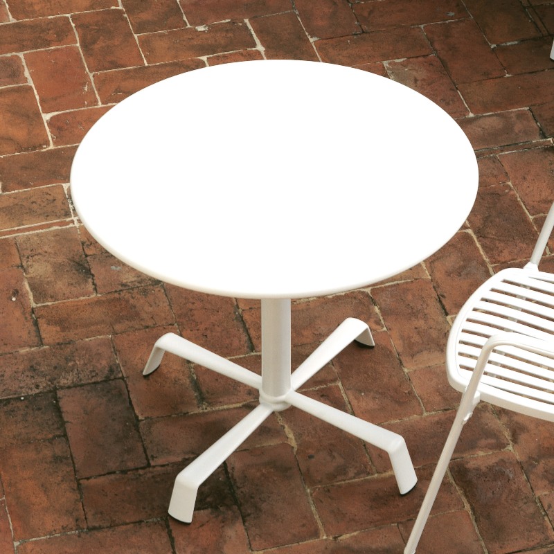 Fast Tonik klaptafel Ø 80 cm wit