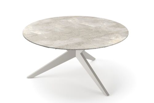 ati-en-Kebon Yate tafel-Ø150 sand-ceramik-palladium-grey