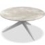 Jati-en-Kebon Yate tafel-Ø150 white-ceramik-palladium-grey